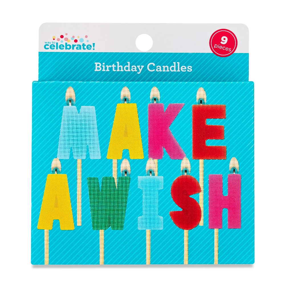 Wedding Supply Decor - Vibrant Multicolor Birthday Candles Set of