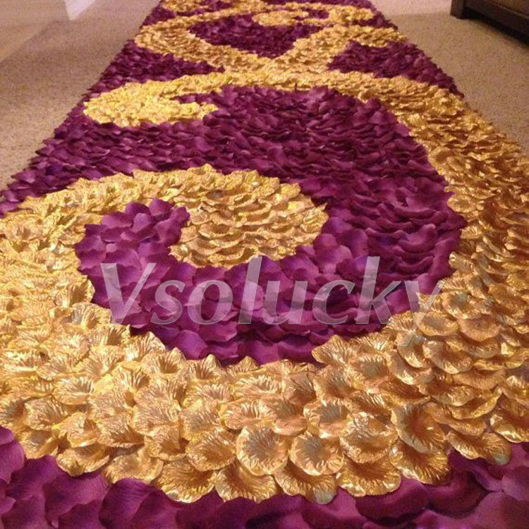 100pcs/pack Silk Rose Petals T - Supply Wedding Venue บทวิจารณ์และราคา