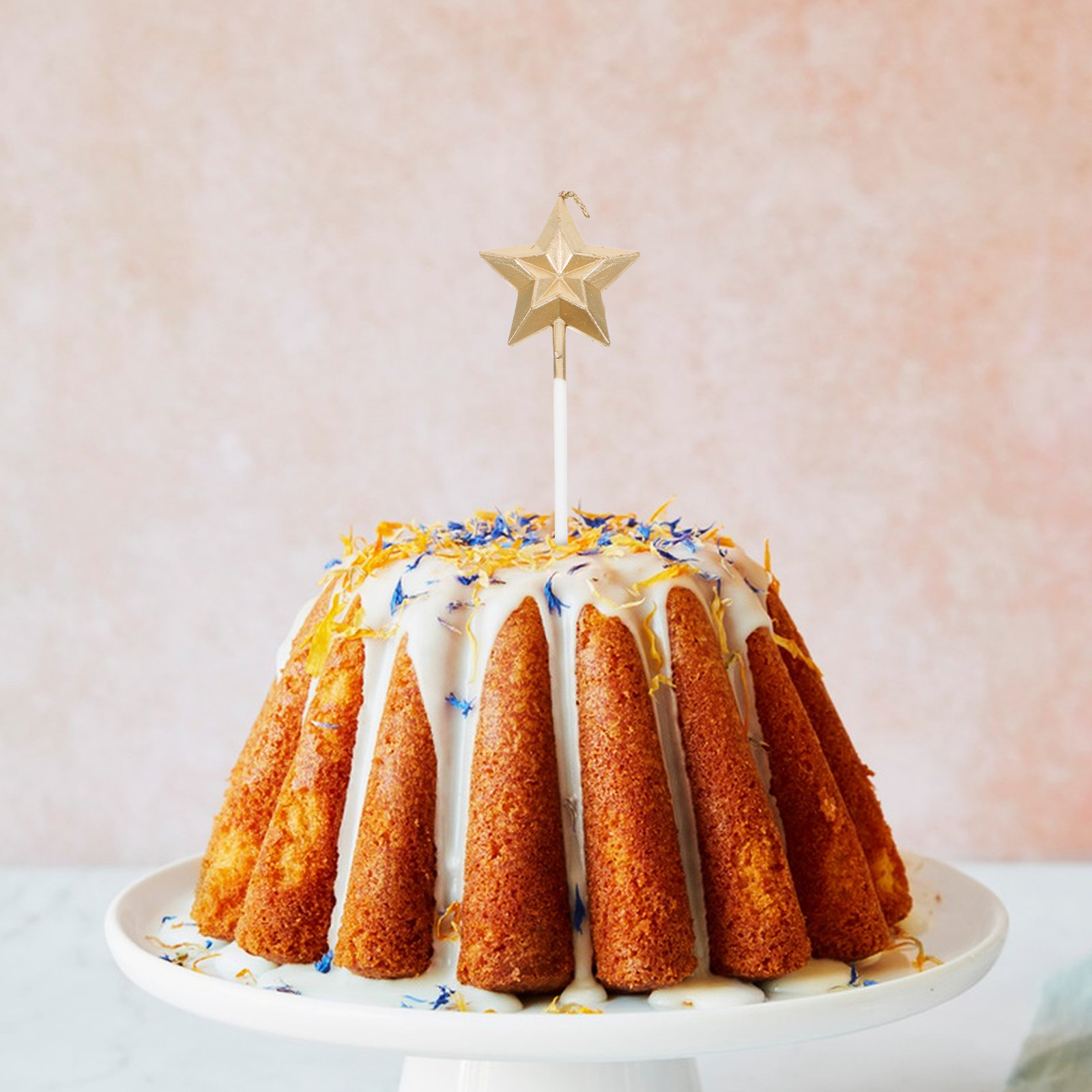 8Pcs Glitter Metallic Birthday - Wedding Cake Supply บทวิจารณ์และราคา