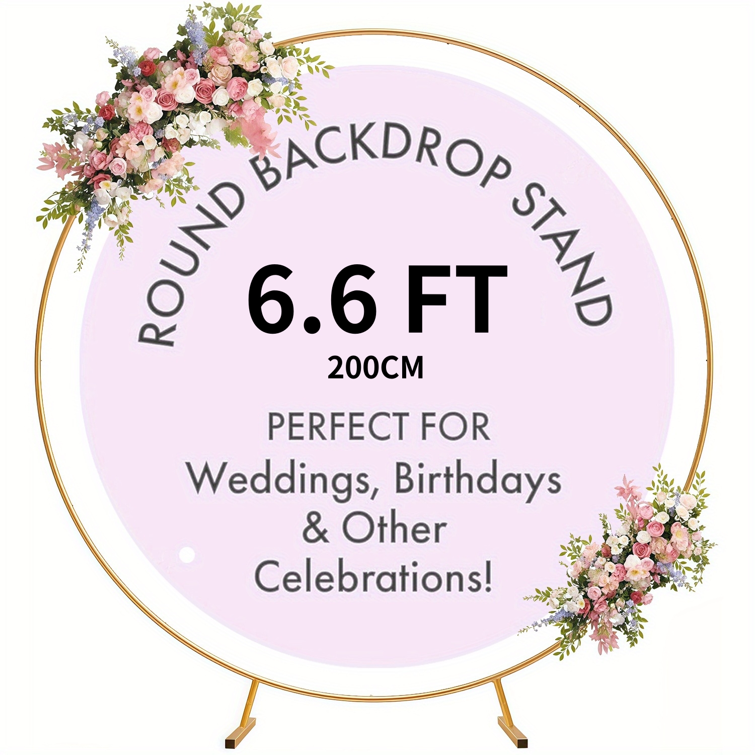 5.9-6.6-7FT Metal Circular Bal - Wedding Balloon Arch บทวิจารณ์และราคา