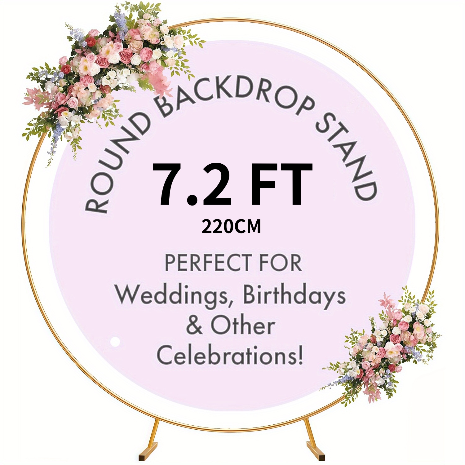 5.9-6.6-7FT Metal Circular Bal - Wedding Balloon Arch บทวิจารณ์และราคา