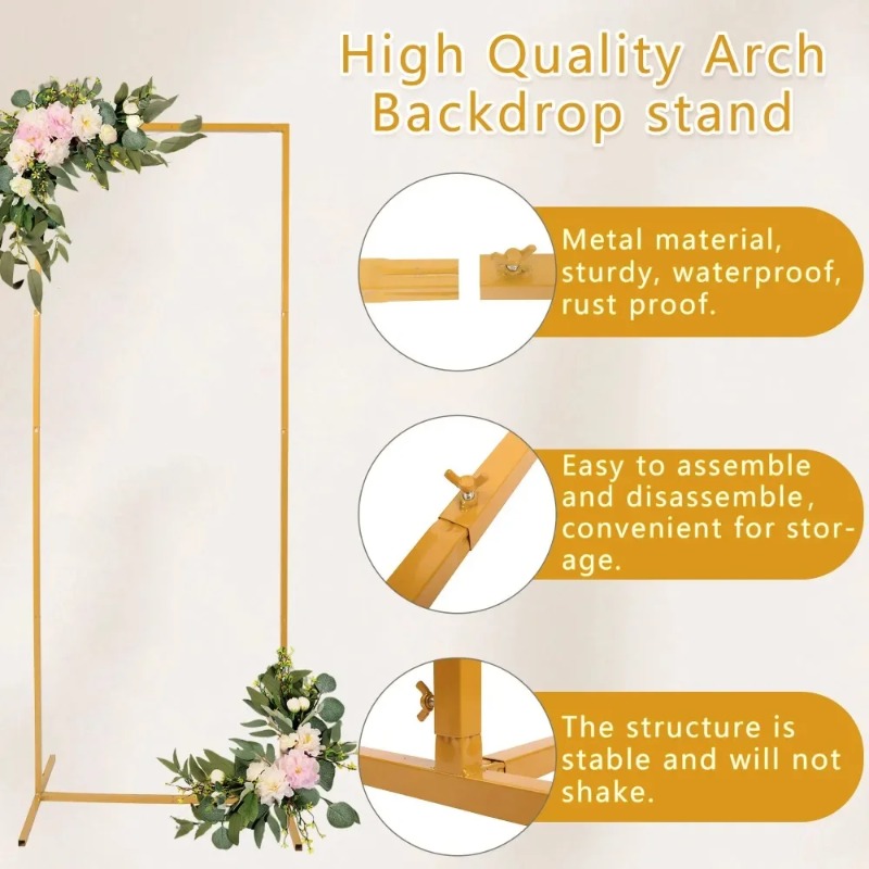 Wedding Arch 6.6FT X 6.6FT Squ - Wedding Balloon Arch บทวิจารณ์และราคา