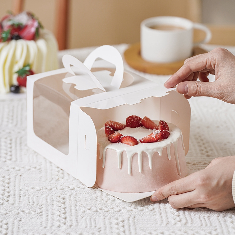 10Pcs Cake Box with Clear Wind - Wedding Cake Supply บทวิจารณ์และราคา