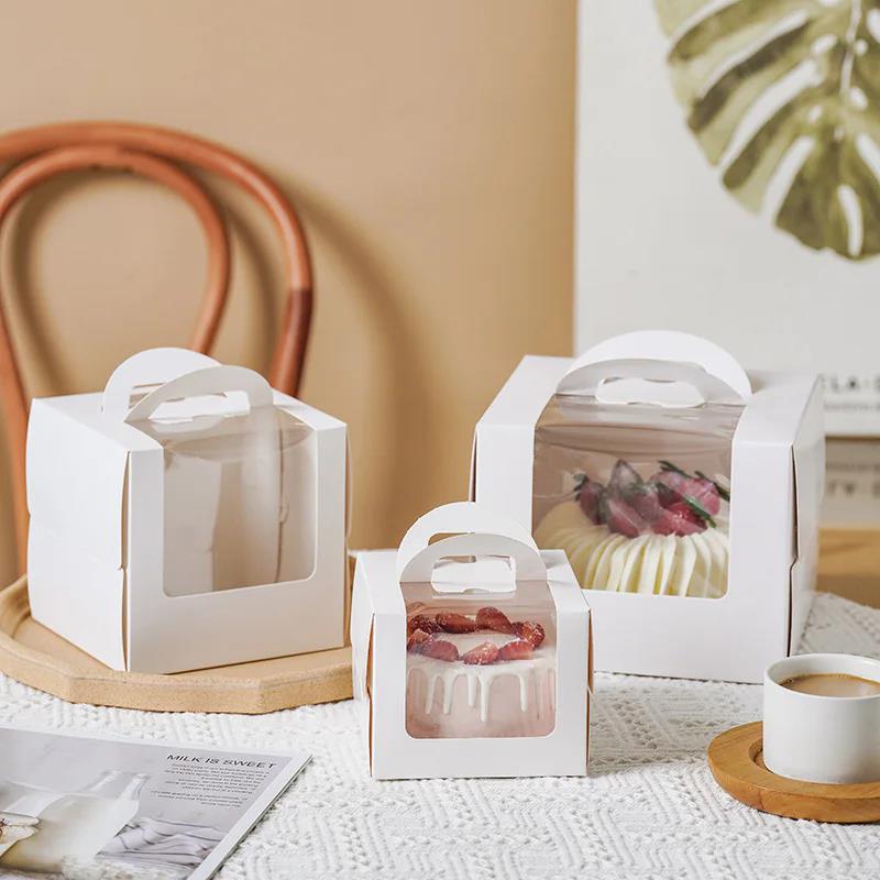 10Pcs Cake Box with Clear Wind - Wedding Cake Supply บทวิจารณ์และราคา