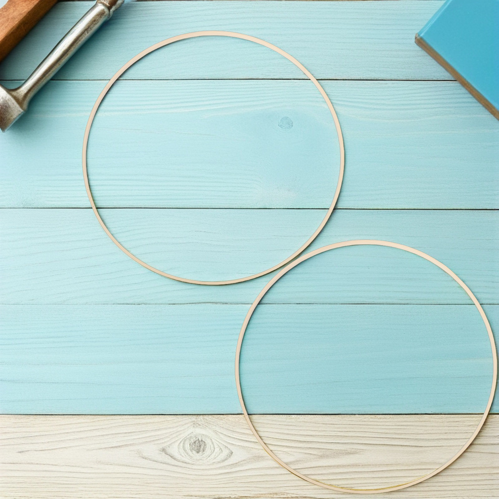 10Pcs Bamboo Floral Hoops Rust - Wedding Supply Decor บทวิจารณ์และราคา