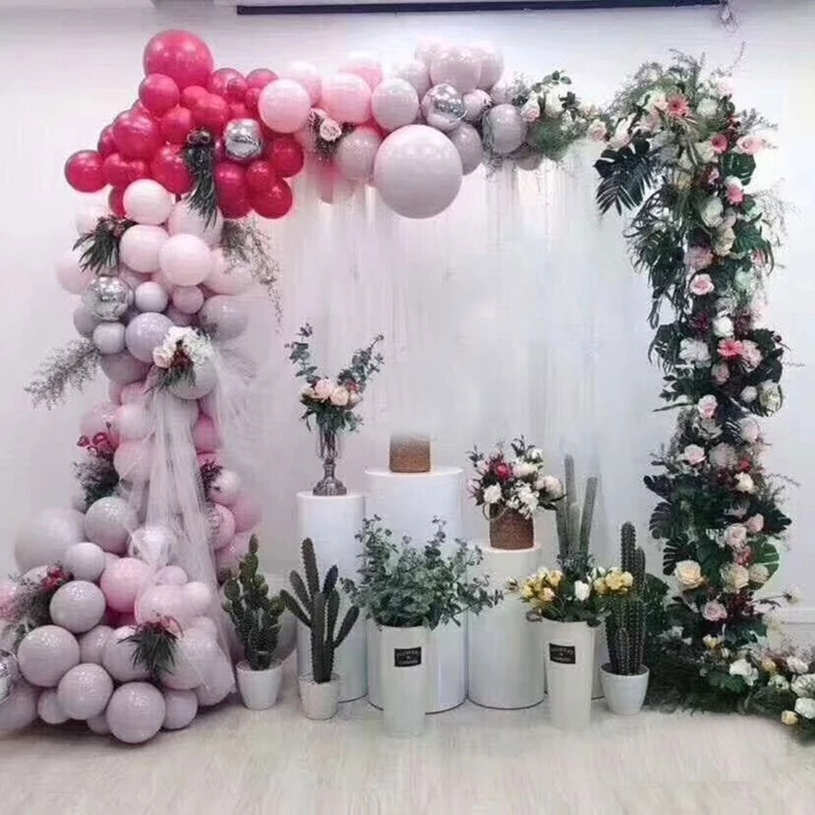 2.1x2m / 79x83inch Gold Weddin - Wedding Balloon Arch บทวิจารณ์และราคา