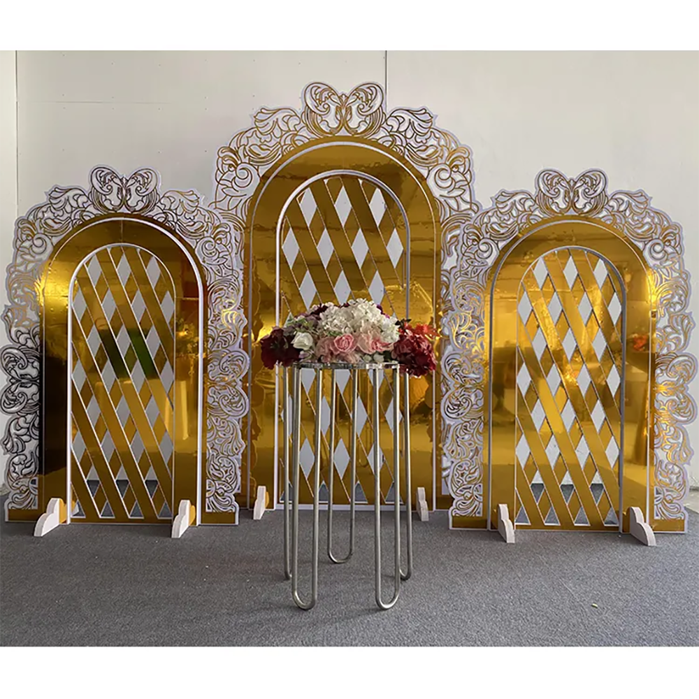 Hot Sale Gold Trim Flower Acry - Supplier Wedding บทวิจารณ์และราคา