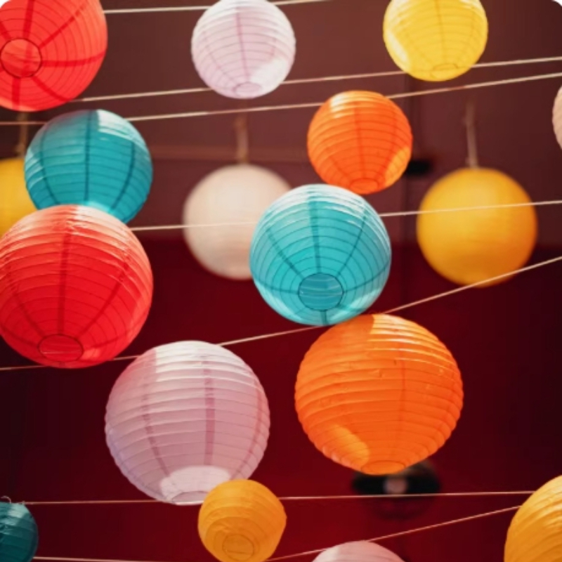 Multicolor Chinese Paper Lante - Supply Wedding Venue บทวิจารณ์และราคา