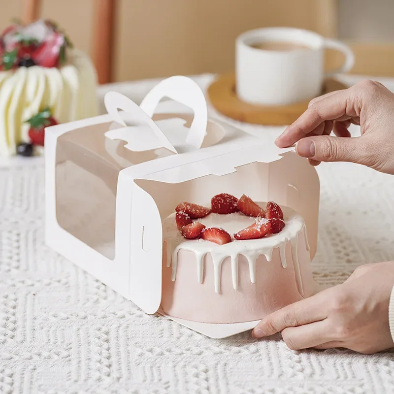 10pcs White Cake Box with Hand - Wedding Cake Supply บทวิจารณ์และราคา