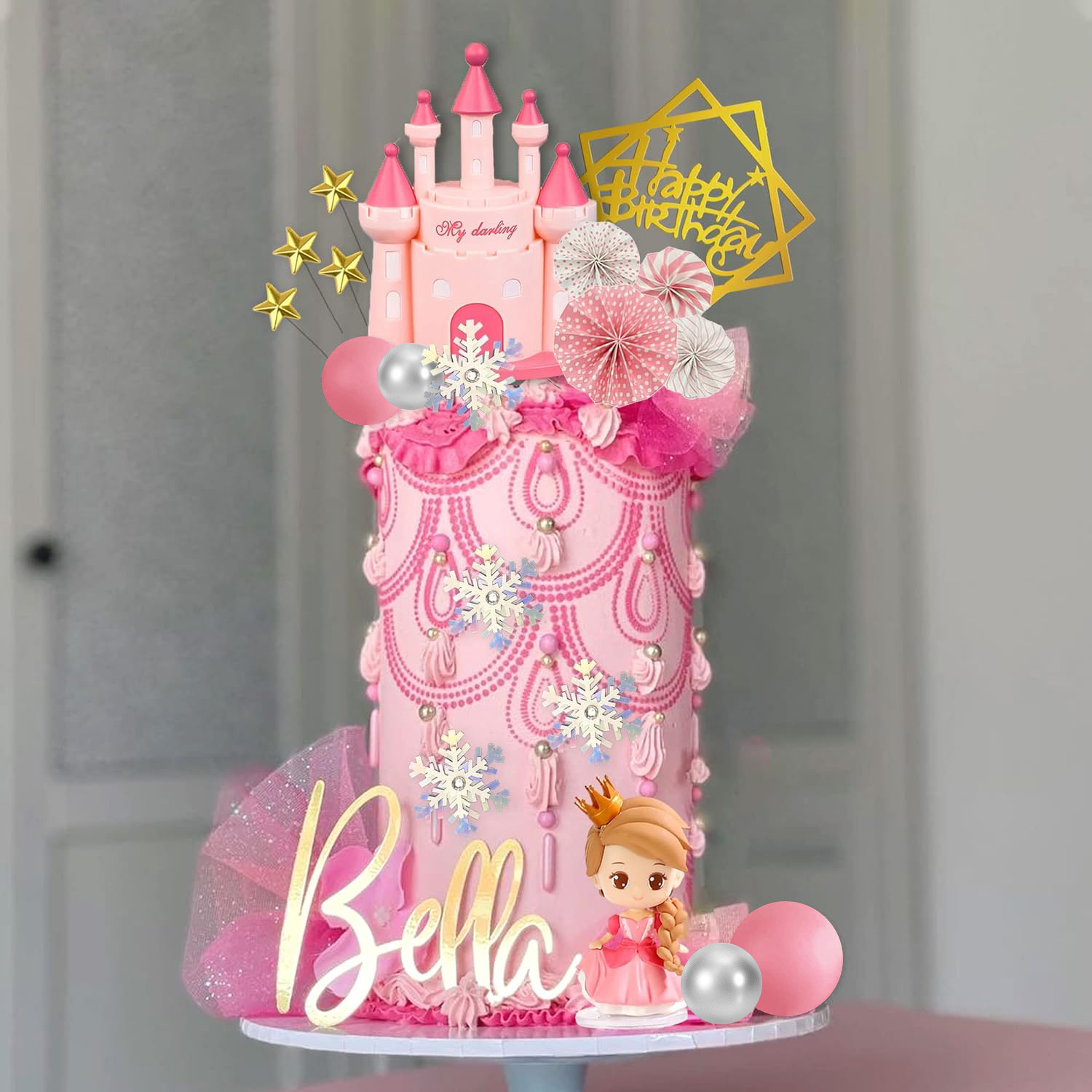 Princess Cake Topper Castle Ca - Wedding Cake Supply บทวิจารณ์และราคา