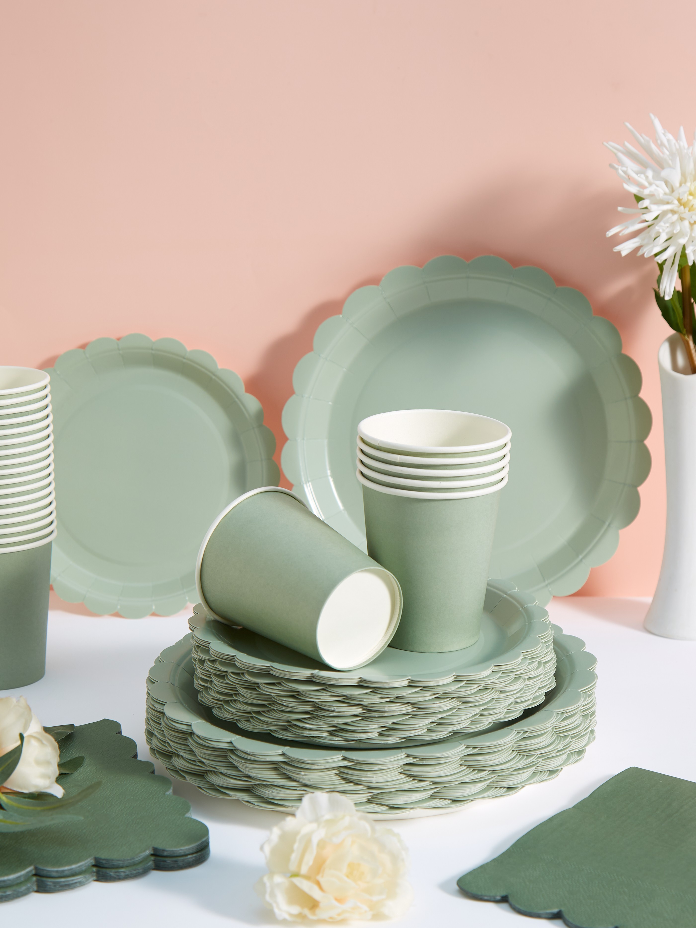 97pcs/set Disposable Tableware - Wedding Supply Decor บทวิจารณ์และราคา