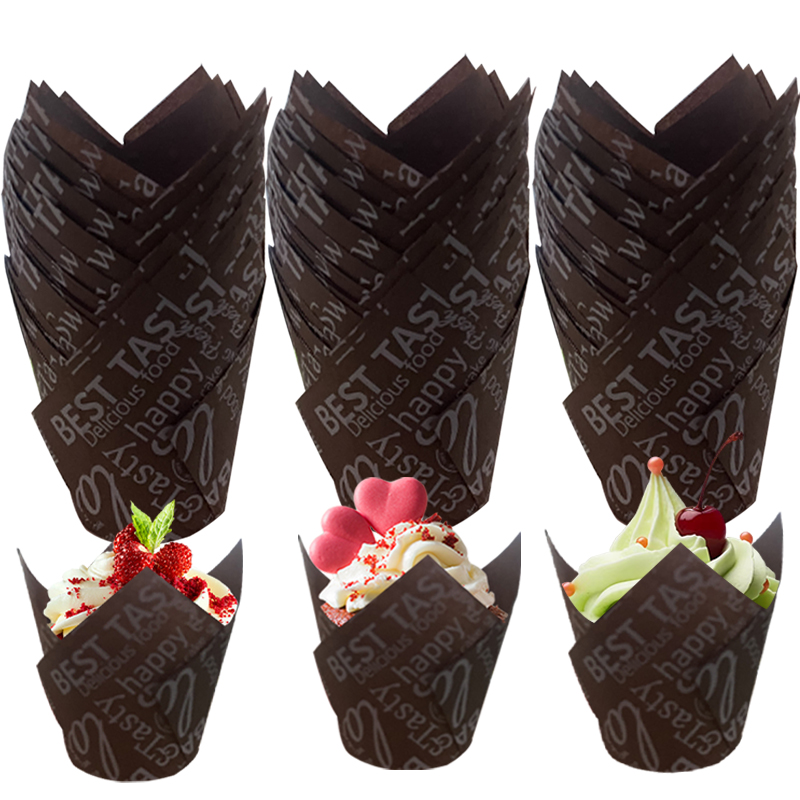 50Pcs/100Pcs Coffee-Themed Tul - Wedding Cake Supply บทวิจารณ์และราคา