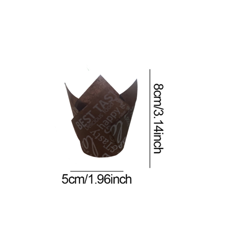 50Pcs/100Pcs Coffee-Themed Tul - Wedding Cake Supply บทวิจารณ์และราคา