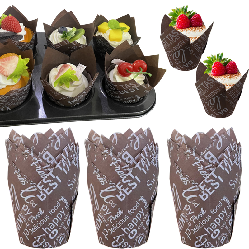 50Pcs/100Pcs Coffee-Themed Tul - Wedding Cake Supply บทวิจารณ์และราคา