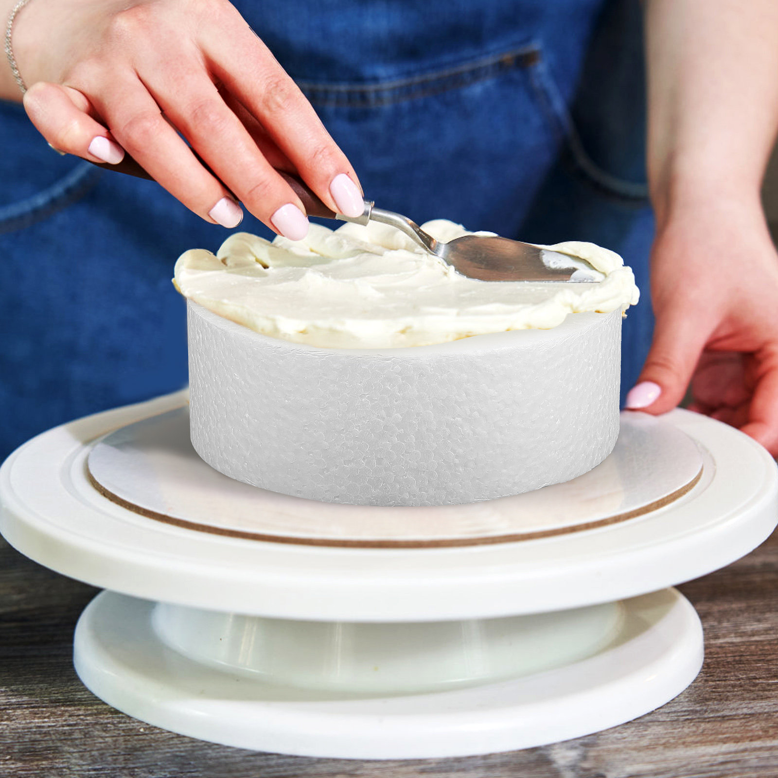 3Pcs DIY Round Cake Dummies Ba - Wedding Cake Supply บทวิจารณ์และราคา
