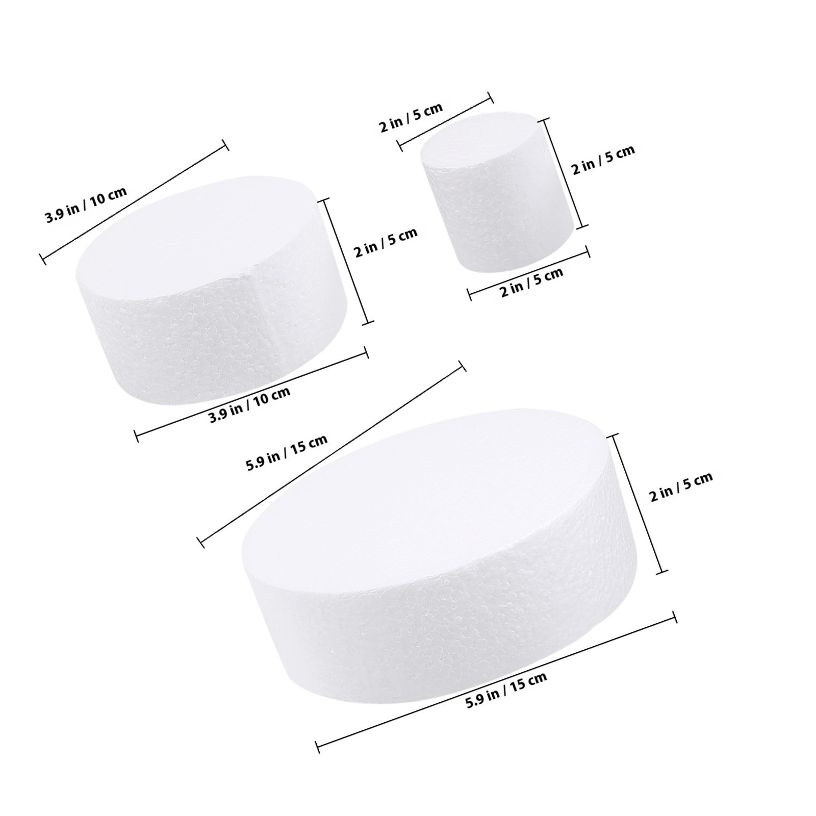 3Pcs DIY Round Cake Dummies Ba - Wedding Cake Supply บทวิจารณ์และราคา