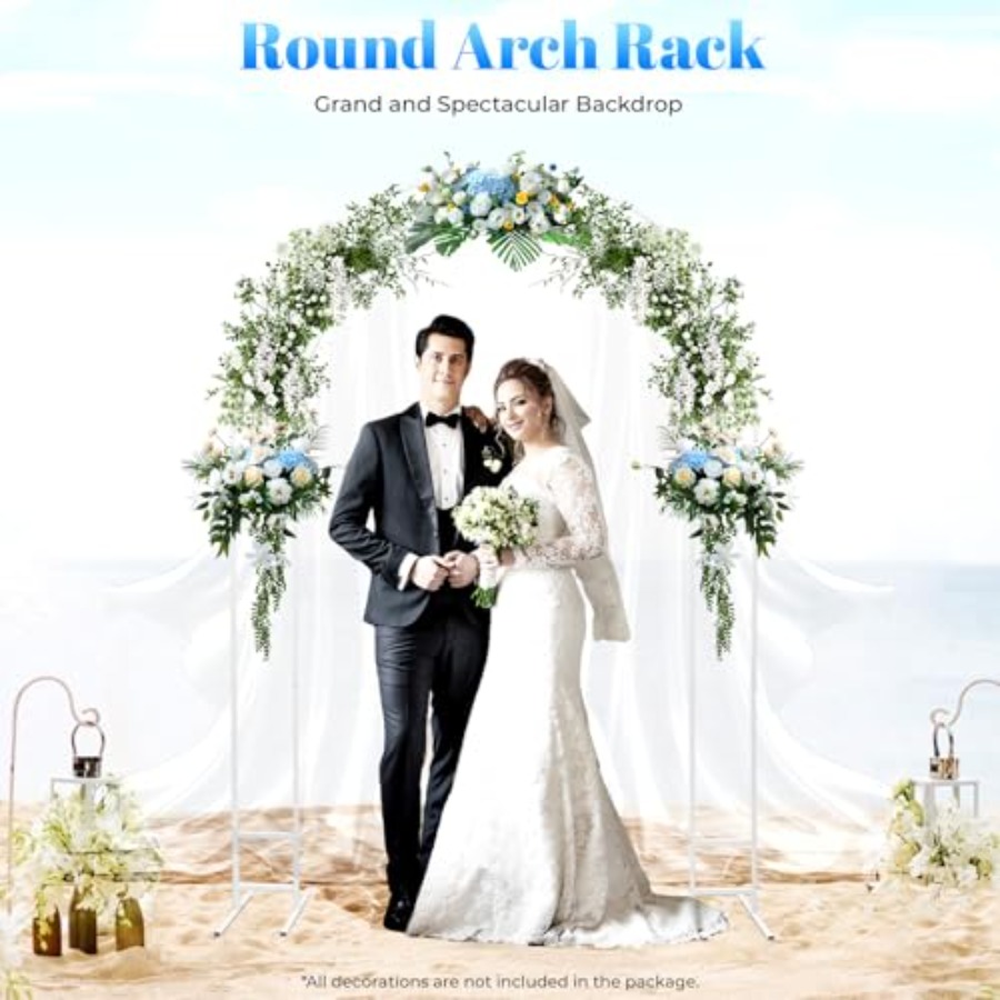 7.2ft metal wedding arch with  - Wedding Balloon Arch บทวิจารณ์และราคา