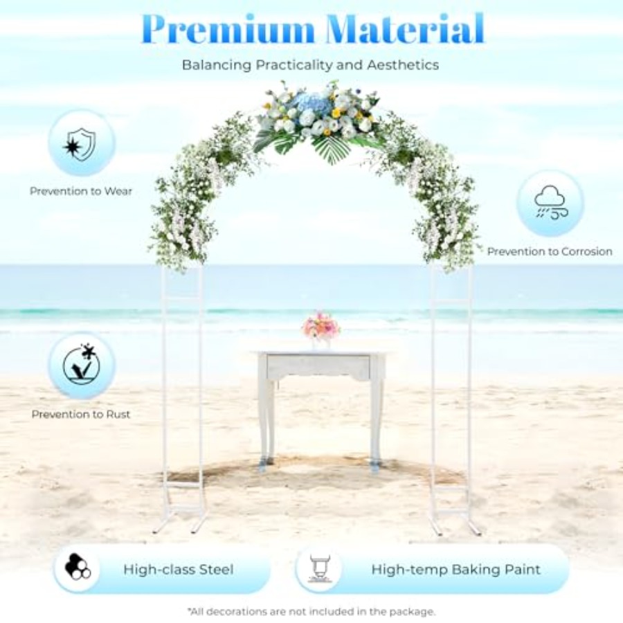 7.2ft metal wedding arch with  - Wedding Balloon Arch บทวิจารณ์และราคา