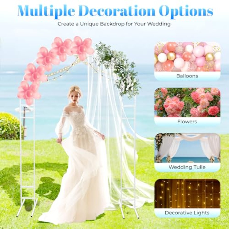 7.2ft metal wedding arch with  - Wedding Balloon Arch บทวิจารณ์และราคา