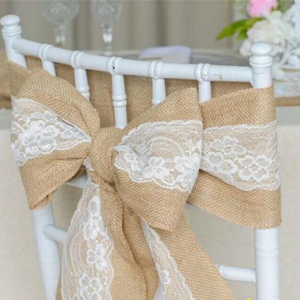 10PC Linen Chair Back Decorati - Supply Wedding Venue บทวิจารณ์และราคา