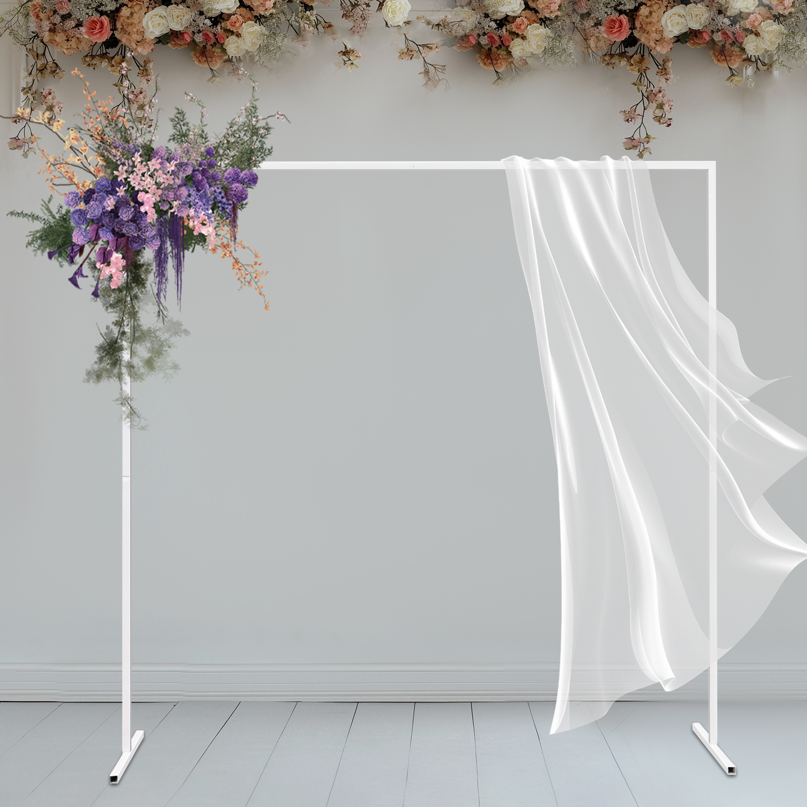6.6x6.6FT Square Metal Wedding - Wedding Balloon Arch บทวิจารณ์และราคา