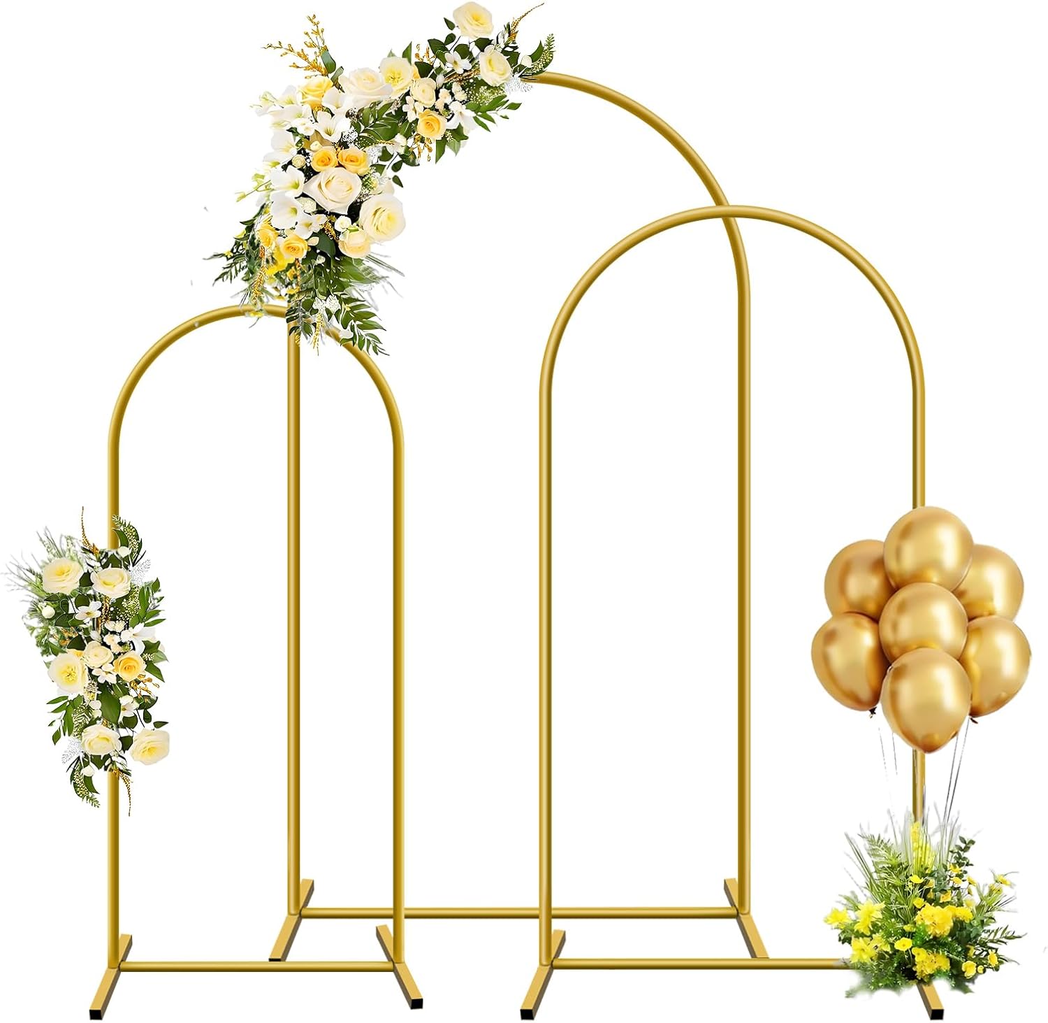 1pc Gold Metal Arch Backdrop S - Wedding Balloon Arch บทวิจารณ์และราคา