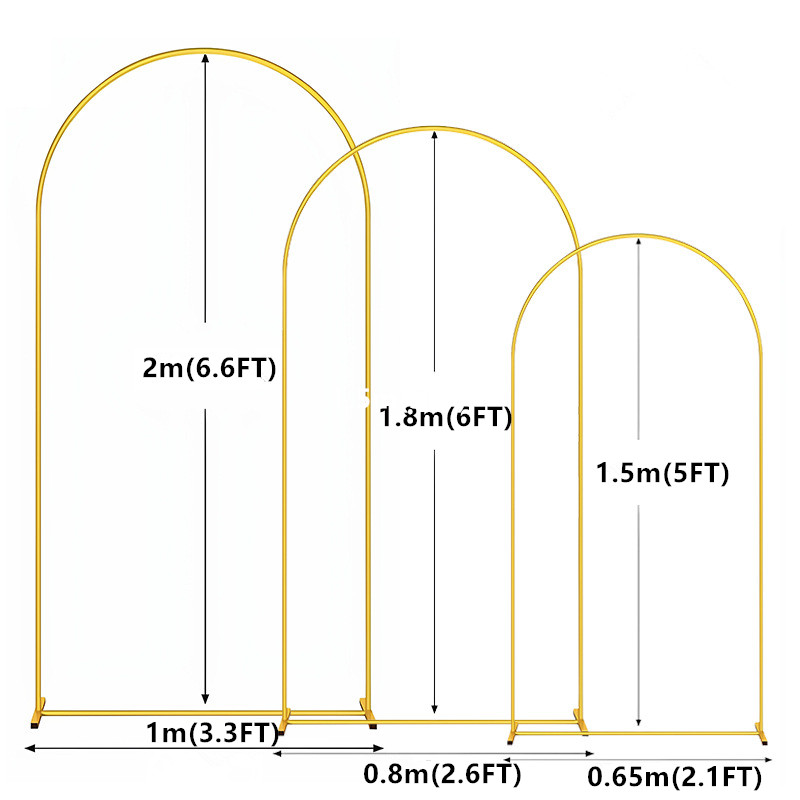 1pc Gold Metal Arch Backdrop S - Wedding Balloon Arch บทวิจารณ์และราคา
