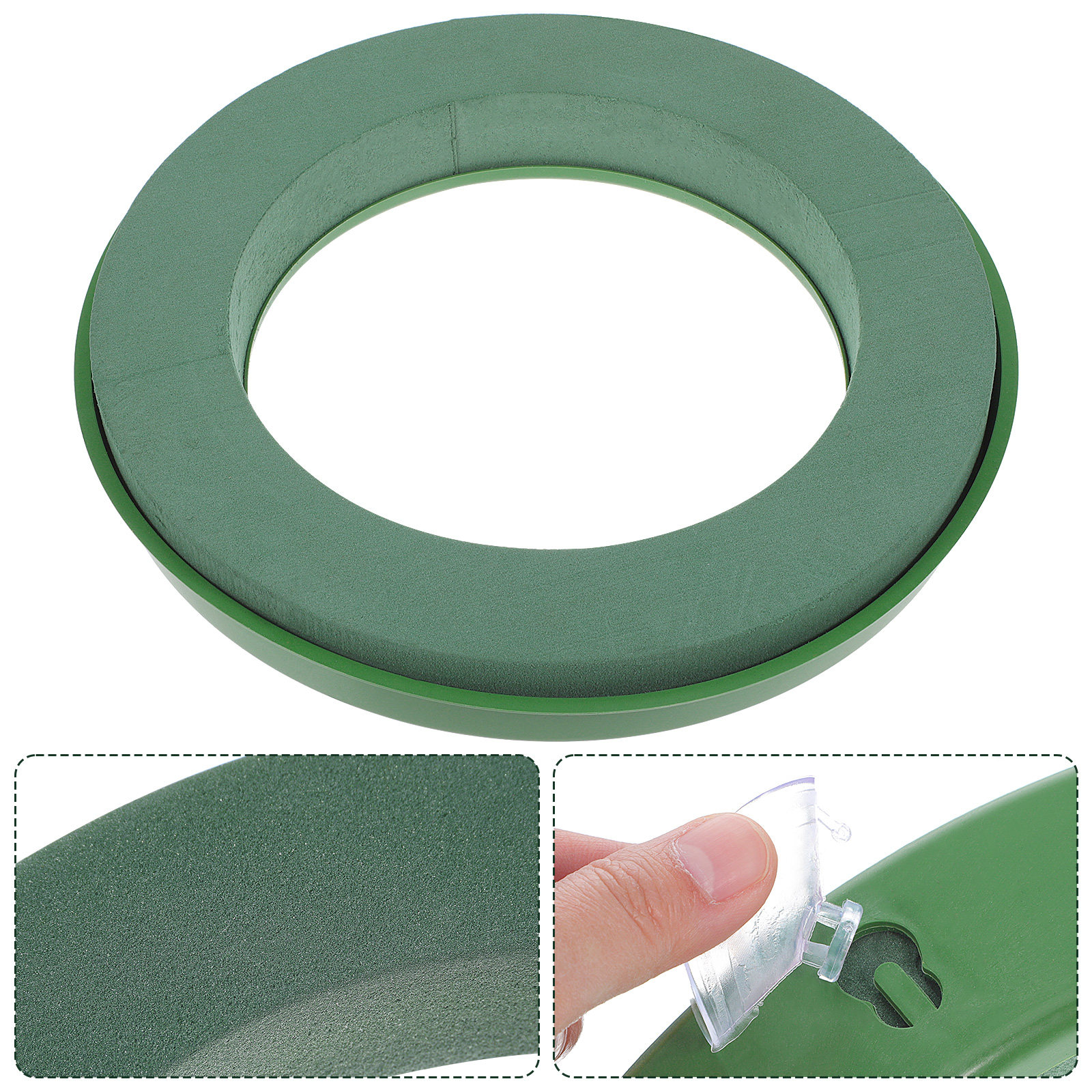 2Pcs Floral Foam Ring Green We - Wedding Supply Decor บทวิจารณ์และราคา