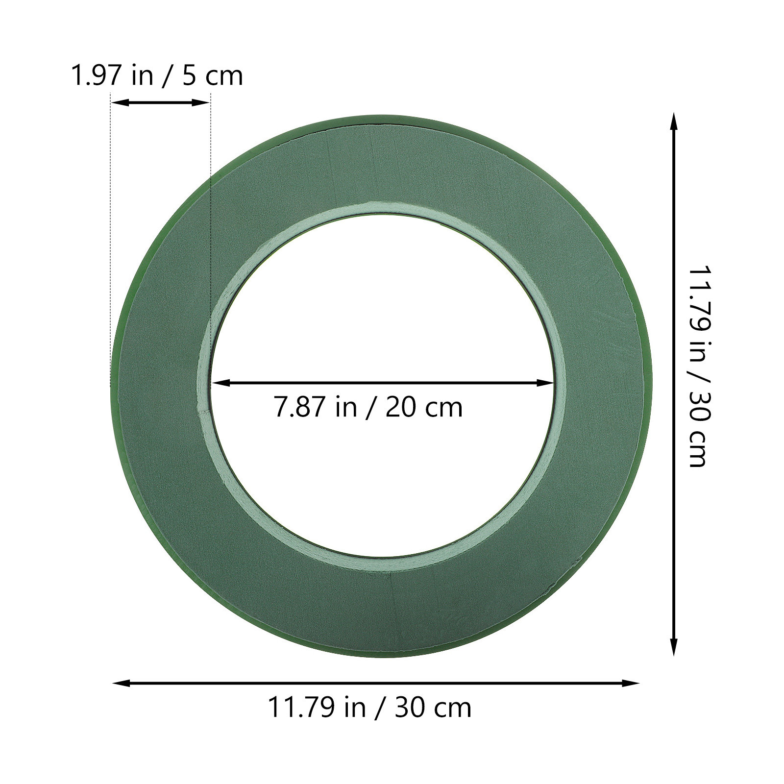2Pcs Floral Foam Ring Green We - Wedding Supply Decor บทวิจารณ์และราคา