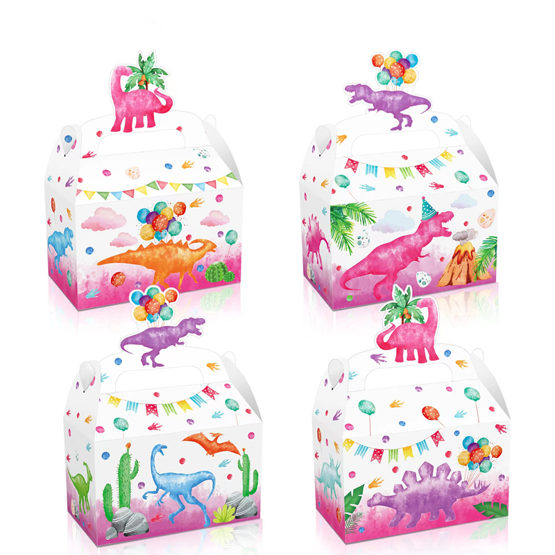 4/24Pcs Pink Dinosaur Candy Bo - Wedding Cake Supply บทวิจารณ์และราคา