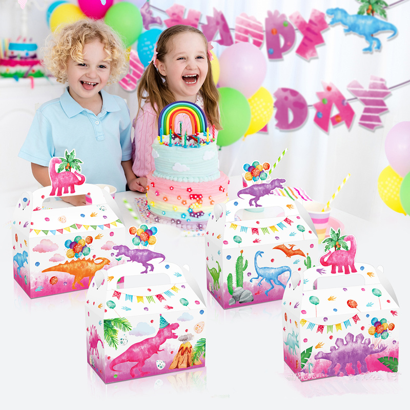 4/24Pcs Pink Dinosaur Candy Bo - Wedding Cake Supply บทวิจารณ์และราคา