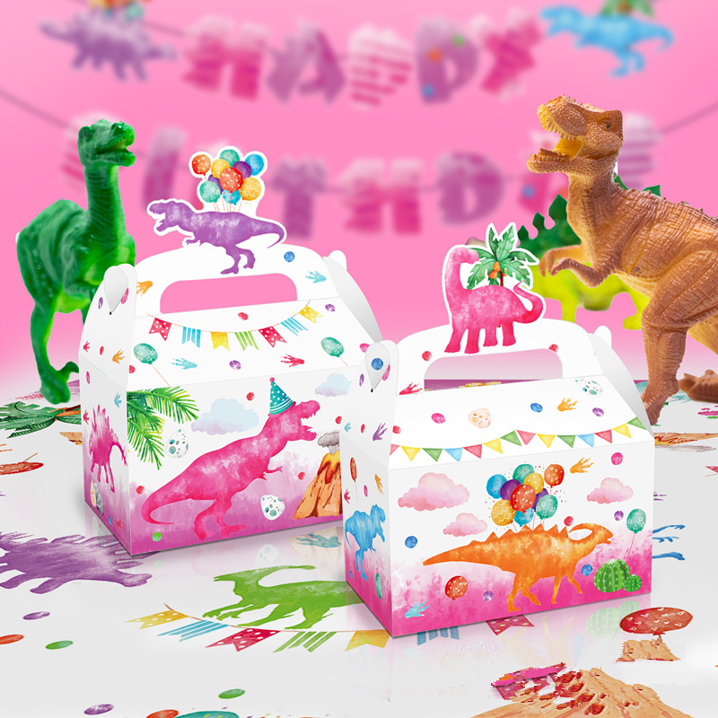 4/24Pcs Pink Dinosaur Candy Bo - Wedding Cake Supply บทวิจารณ์และราคา