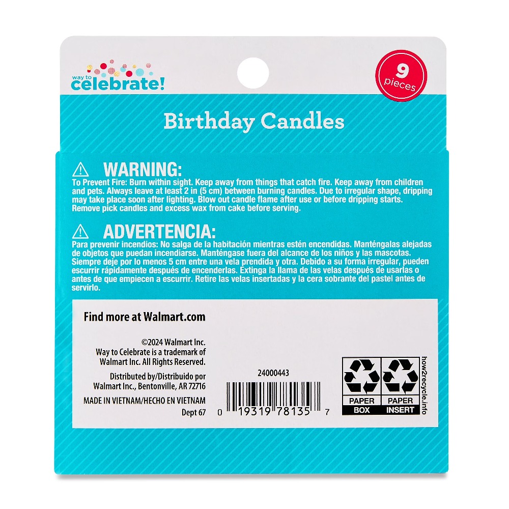 Vibrant Multicolor Birthday Ca - Wedding Supply Decor บทวิจารณ์และราคา