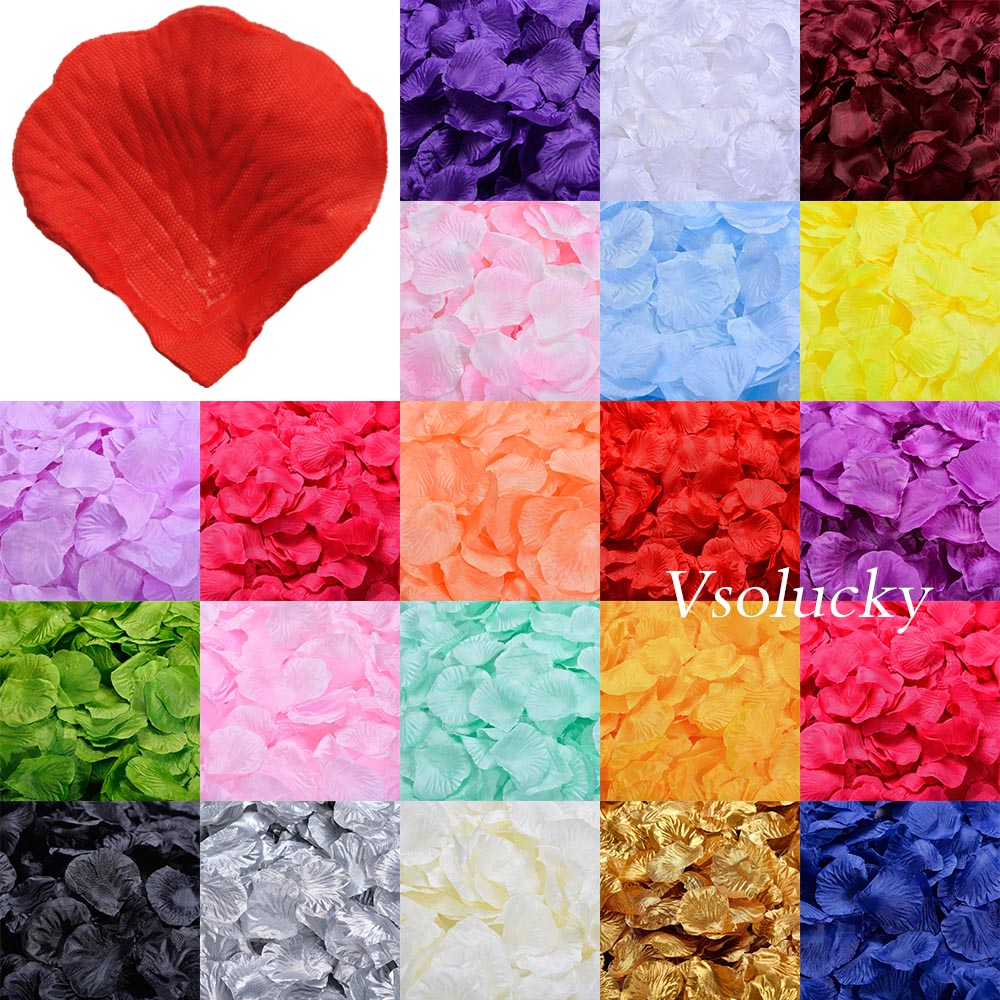 100pcs Silk Rose Petals Table  - Supply Wedding Venue บทวิจารณ์และราคา