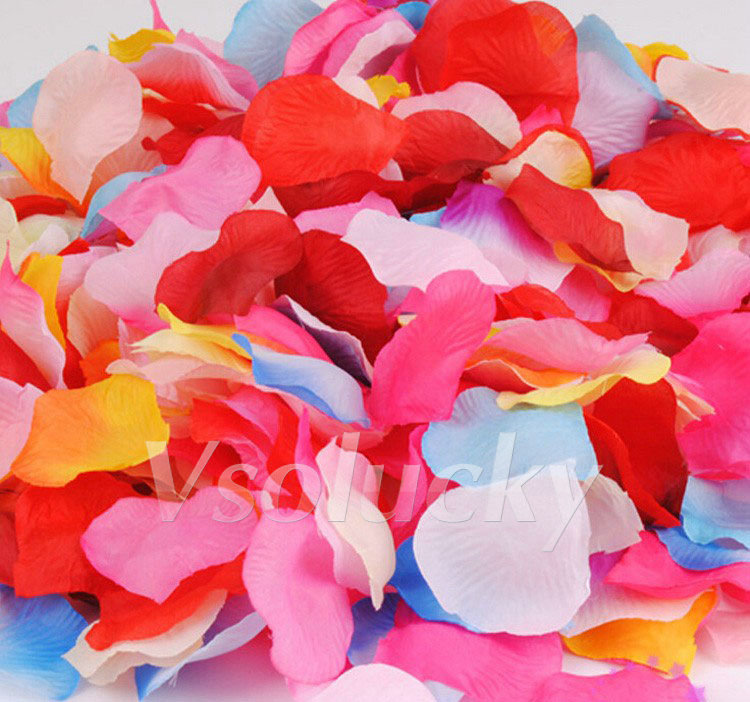 100pcs Silk Rose Petals Table  - Supply Wedding Venue บทวิจารณ์และราคา