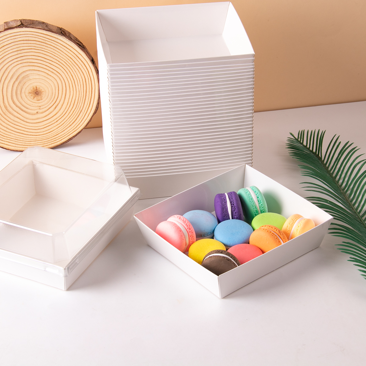 10pcs Kraft Paper Cake Dessert - Wedding Cake Supply บทวิจารณ์และราคา