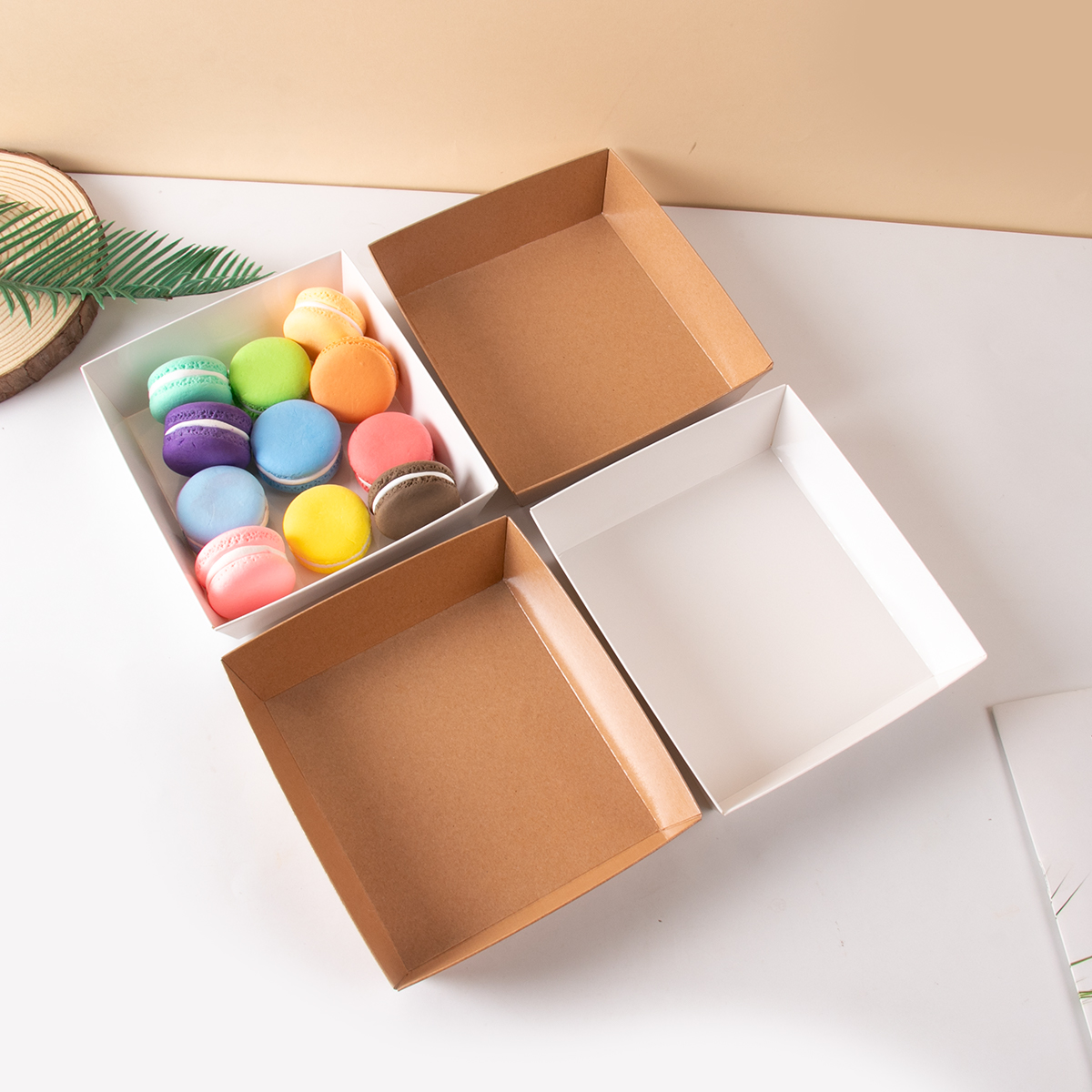 10pcs Kraft Paper Cake Dessert - Wedding Cake Supply บทวิจารณ์และราคา