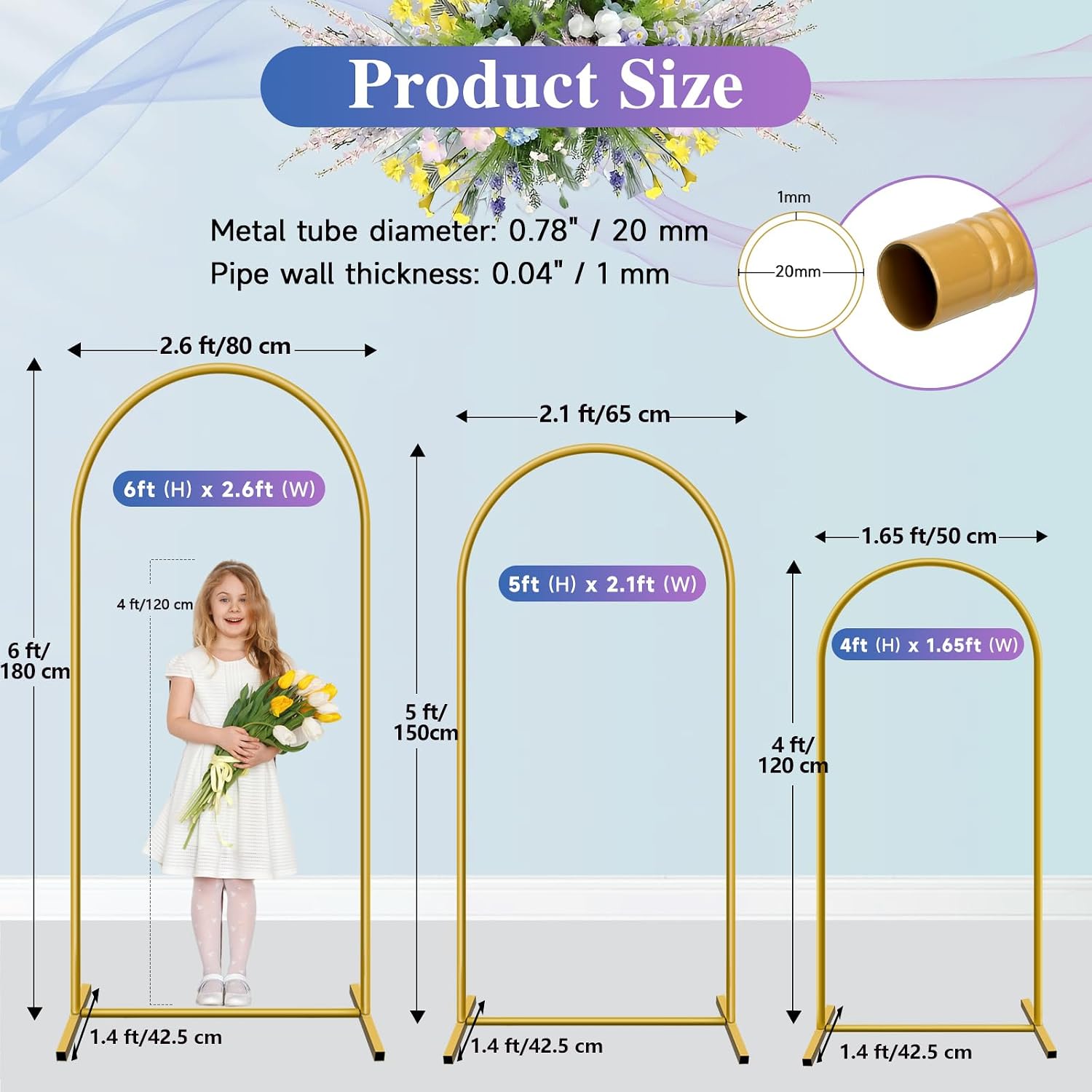 Hemmotop Metal Arch Backdrop S - Wedding Balloon Arch บทวิจารณ์และราคา