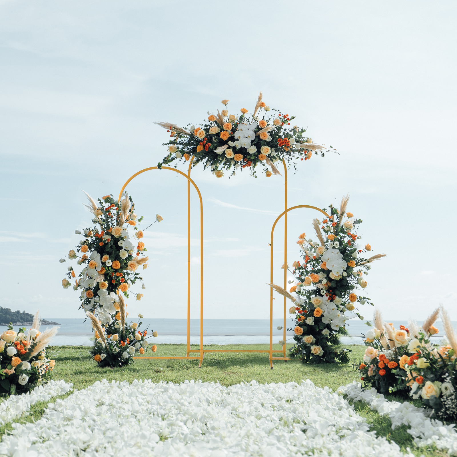 Golden metal balloon arch brac - Wedding Balloon Arch บทวิจารณ์และราคา
