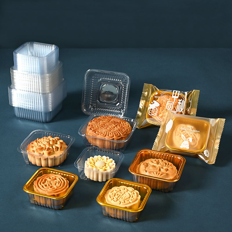 100pcs Mooncake Plastic Tray P - Wedding Cake Supply บทวิจารณ์และราคา