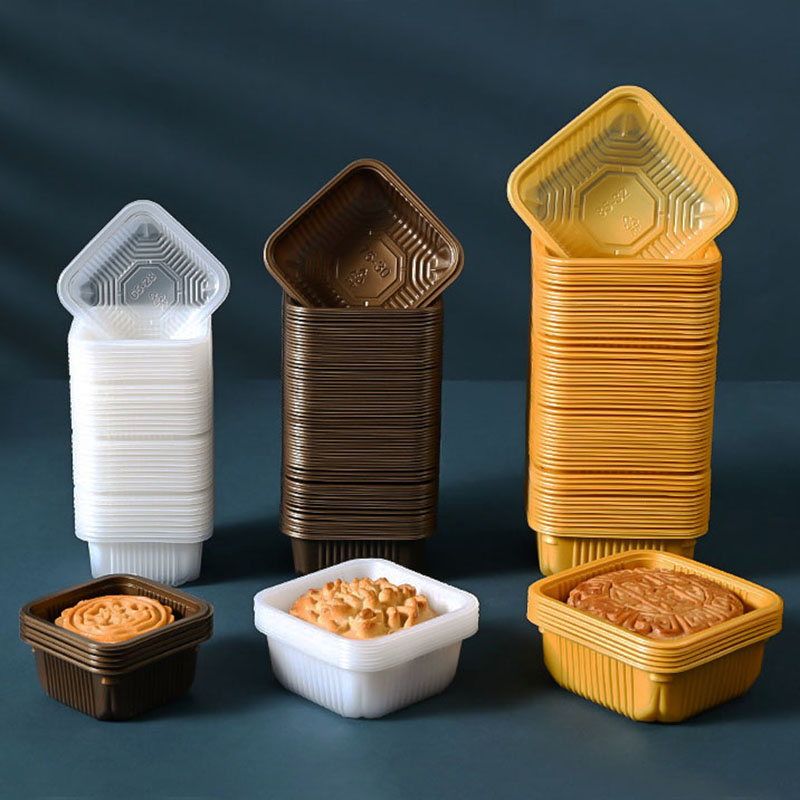 100pcs Mooncake Plastic Tray P - Wedding Cake Supply บทวิจารณ์และราคา