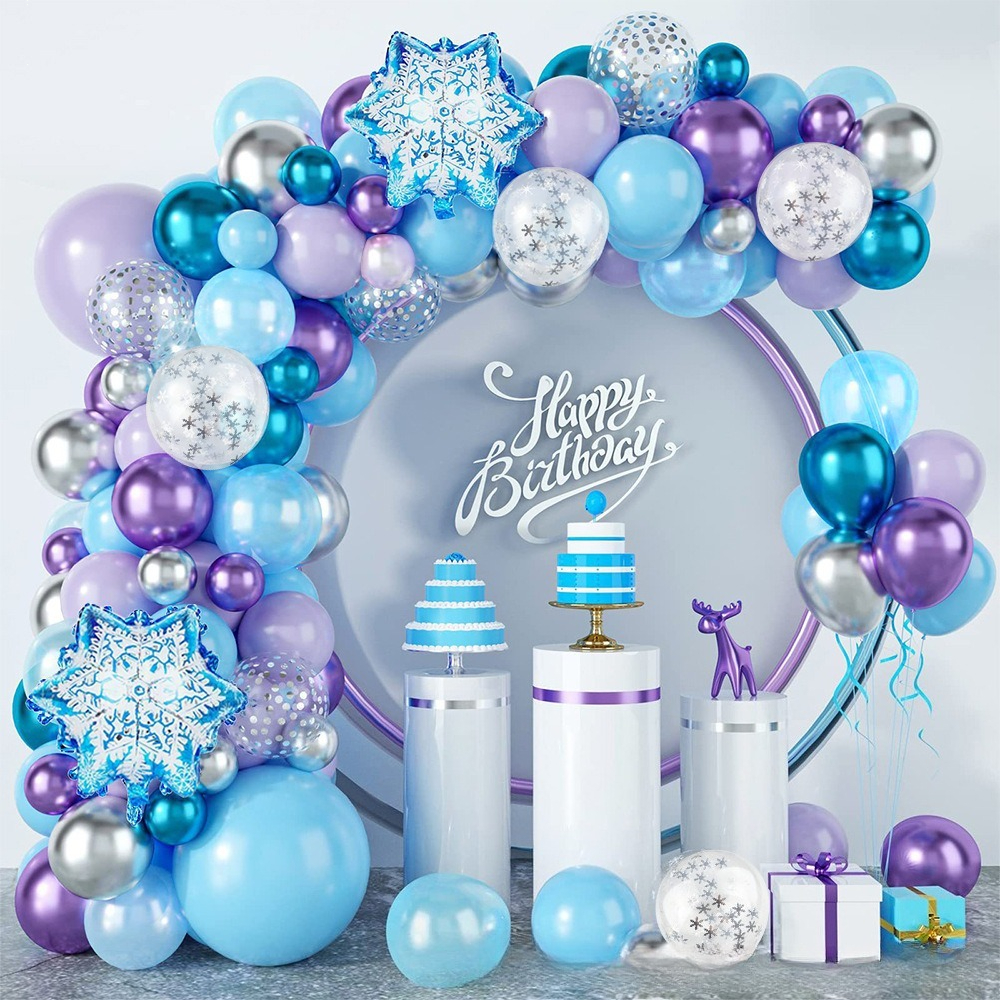Winter Wonderland Snowflake Ba - Wedding Balloon Arch บทวิจารณ์และราคา