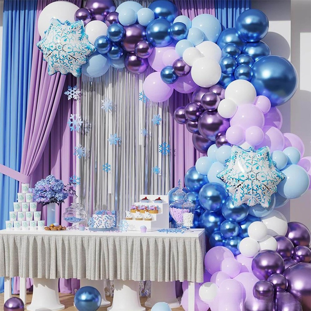 Winter Wonderland Snowflake Ba - Wedding Balloon Arch บทวิจารณ์และราคา