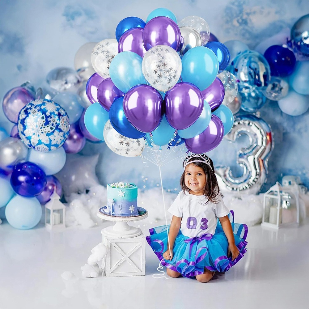 Winter Wonderland Snowflake Ba - Wedding Balloon Arch บทวิจารณ์และราคา