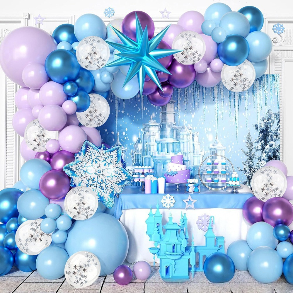 Winter Wonderland Snowflake Ba - Wedding Balloon Arch บทวิจารณ์และราคา
