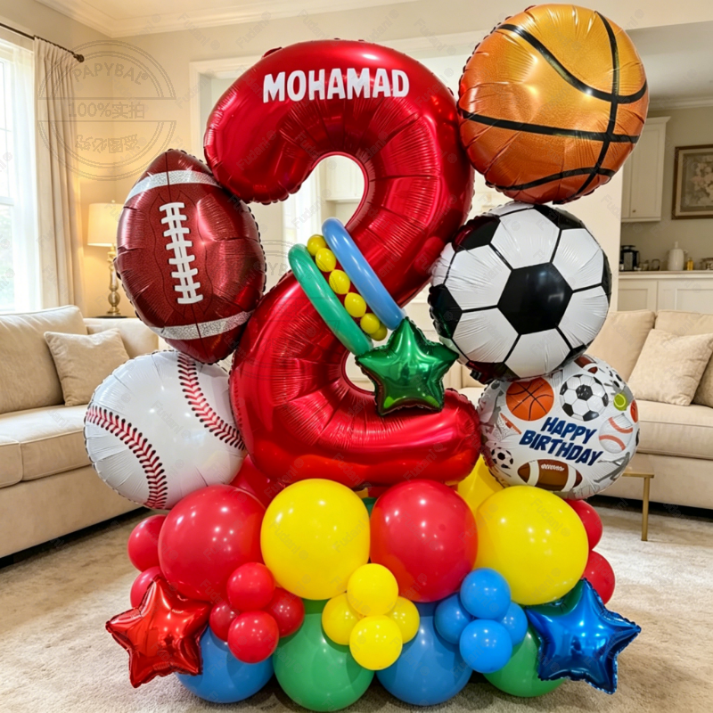 53Pcs Sports Theme 1-9th Birth - Supply Wedding Venue บทวิจารณ์และราคา