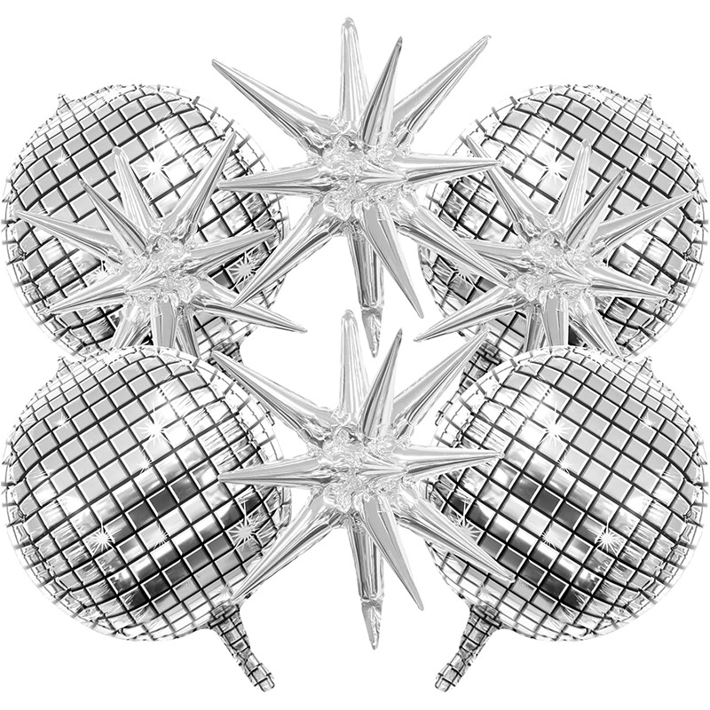 8pcs Silver Disco Explosion St - Supply Wedding Venue บทวิจารณ์และราคา
