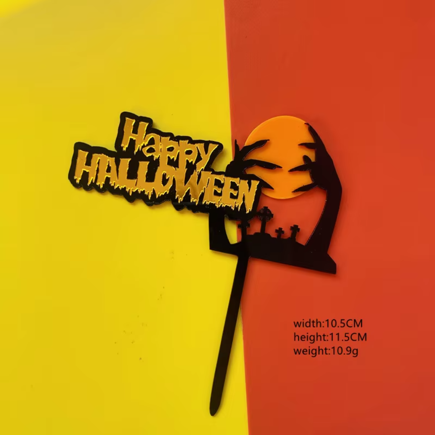 Happy Halloween Acrylic Cake T - Wedding Supply Factory บทวิจารณ์และราคา