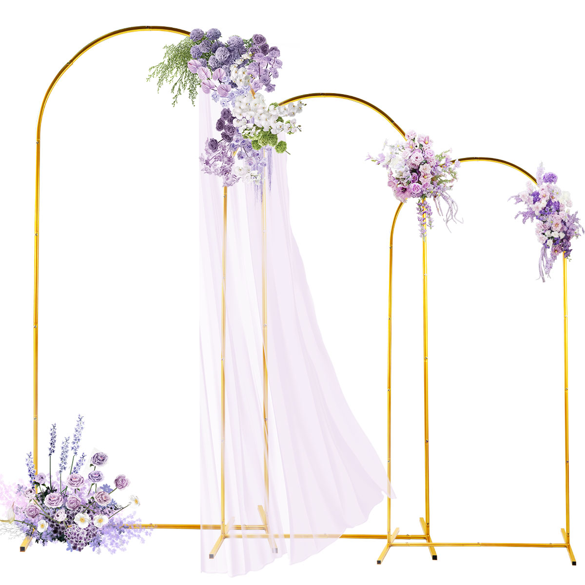 3Pack Golden Metal Arch Kits,  - Wedding Balloon Arch บทวิจารณ์และราคา