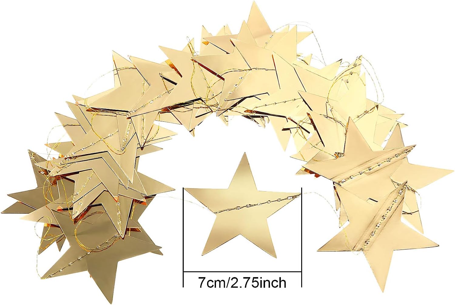 130ft Star Garland Banner for  - Wedding Supply Decor บทวิจารณ์และราคา